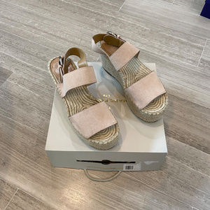 Marc Fisher Light Natural Renni Wedge Espadrilles